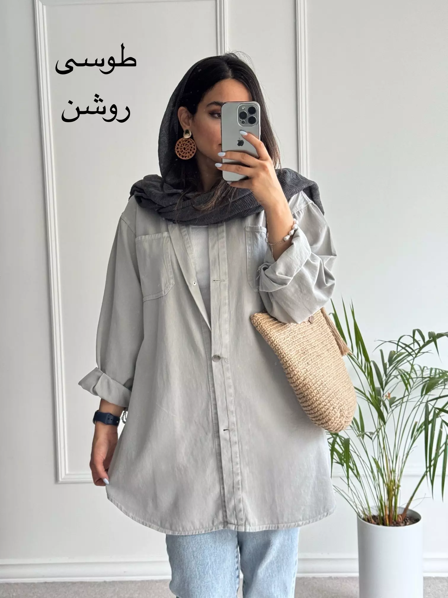 مانتو کتان زارا پلاس بلند ( دارای ایراد جزئی )